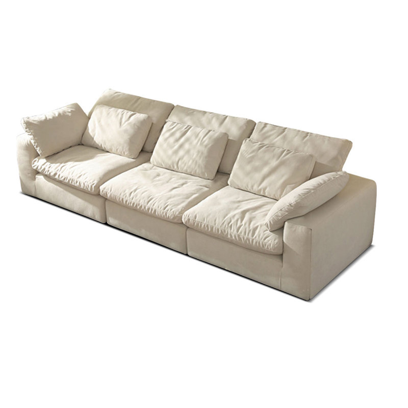 White Polyester Modular Sofa cushion couch