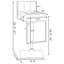 Et tabouret de bar blanc avec fonction réglable, repose-pieds confortable en forme de U, rembourrage, 17 pouces de largeur, 32,5 de hauteur, pour base de salle à manger, sièges personnalisables, hauteur 17,82