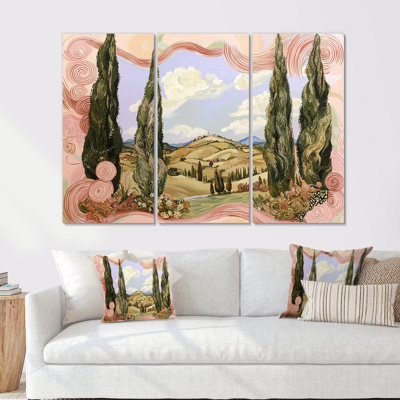 Ensemble de salon art mural The Cyber Pointillism VI - Van Gogh
