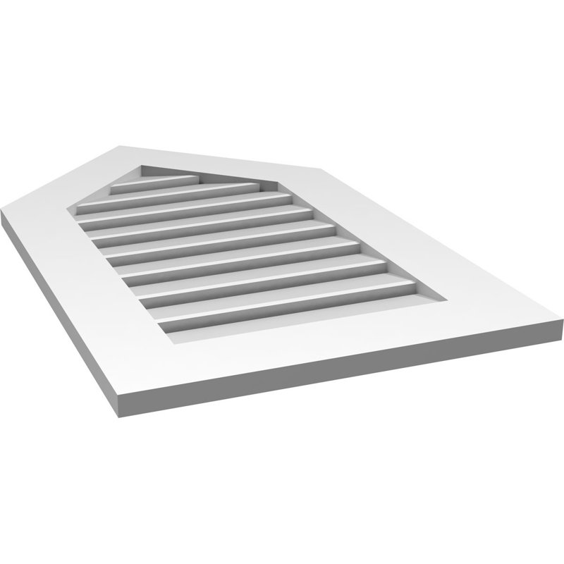 Ventilé à pignon fonctionnel en uréthane Signature, H 34 po x l 20 po x P 1 po, 12/12