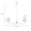 Luminaire suspendu 2 lumières Sunlit Squiggle-101991418