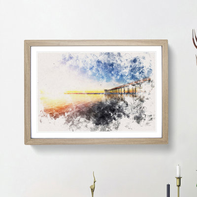 Pier in San Diego - Framed Print