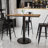 Carrus Rectangular Laminate Dining Table Top with Round Base-1464009583-1464009571