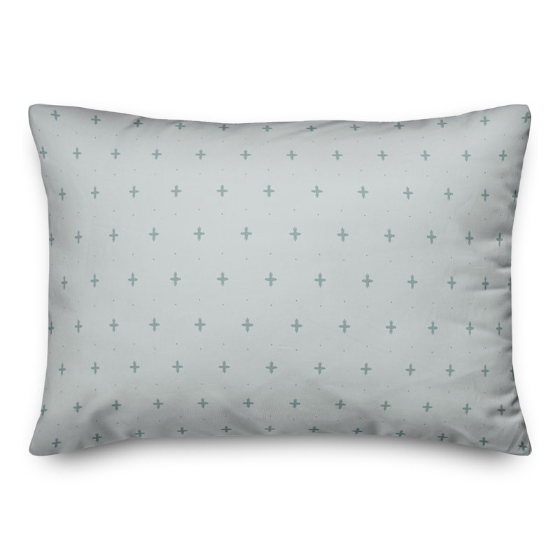 Housse de coussin rectangulaire en polyester / mélange de polyester, Bleu