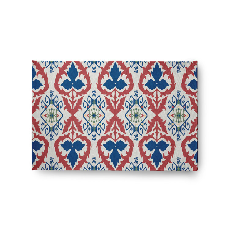 Chenille Ikat Indoor Rug