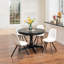 Ensemble de 4 chaises de salle à manger Bulera, avec siège rembourré confortable pour la cuisine, salle à manger, salle de réception, beige, Bulera