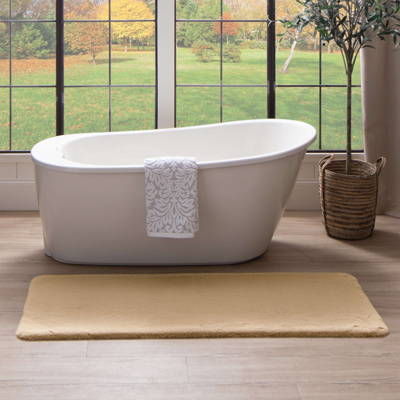 Tapis pour salle de bain Ramos, Lin, L 24 po x L 60 po