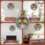 Horloge de Noël-cloches-bonhommes de neige-houx
