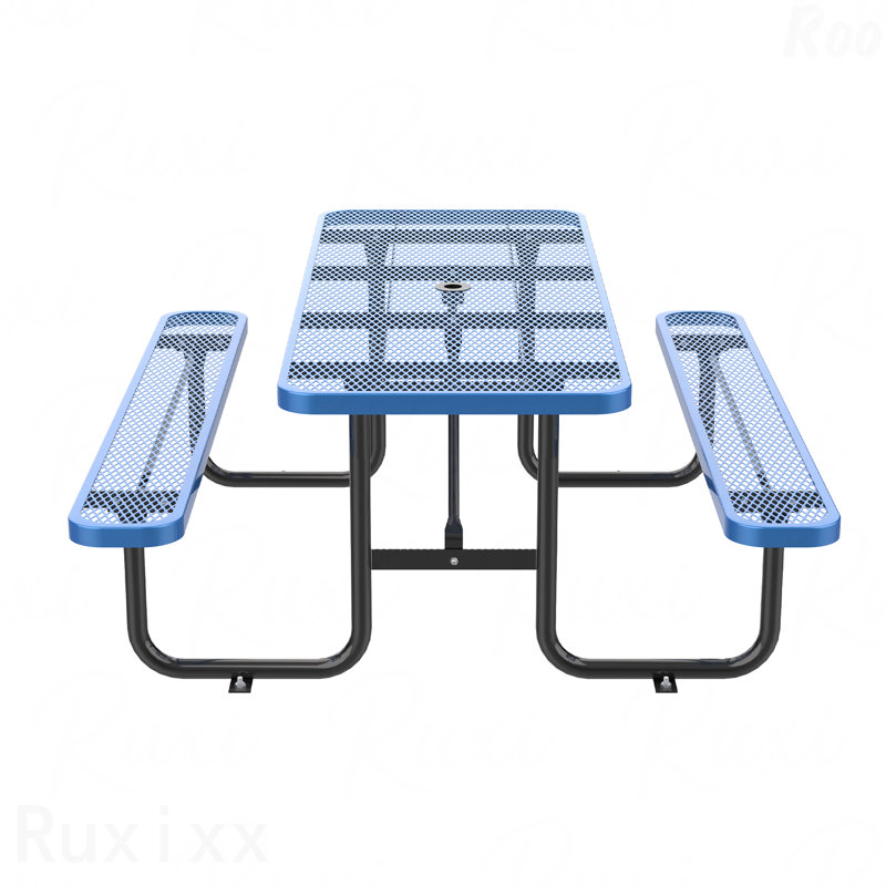 Mobilier de patio d'extérieur bleu 96 po, Bleu