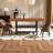 Modern Dining Table 71" w/Shelf & Legs-1076949953