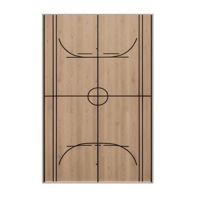 Washable Badminton Court Sports Area Rug