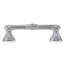 edgar berebi empire 6 inch center to center pull with vertical lion motif in matte black plate