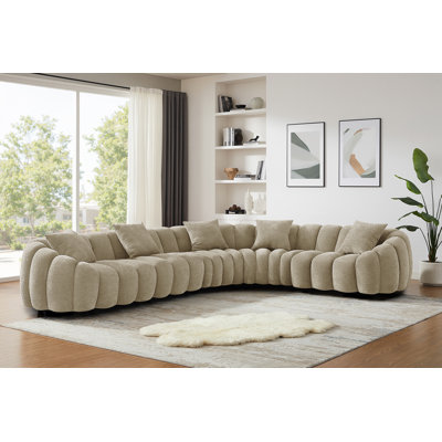 Modern Style Upholstered Modular Sectional