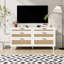 Commode 59 po en rotin avec 6 tiroirs-104979284