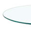 Table basse ronde en verre trempé de 27,5 pouces de diamètre. 17,7 pouces de haut-134532058
