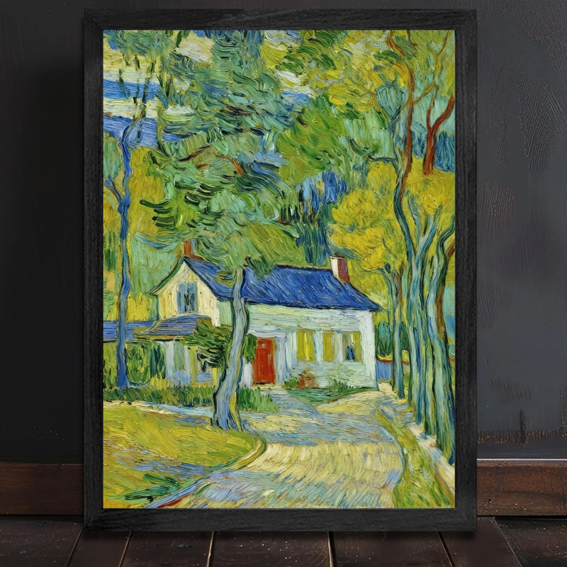Reproduction d'art encadrée pour la décoration intérieure moderne de la maison Woods, H 11 po x l 9 po