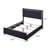 Rital Black LED Headboard Bed-55567224