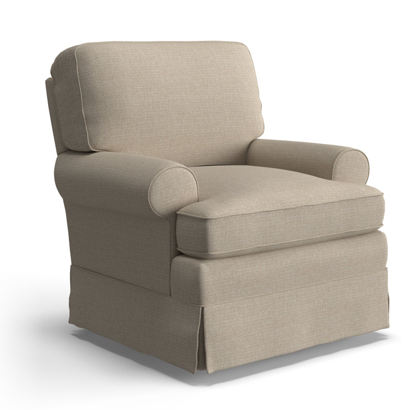Tomi Allenford 39.5" W Swivel Armchair, Radical Porcelain Performance