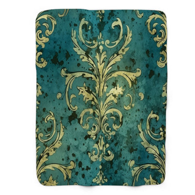Artistic Design - 1 Piece Premium Sherpa Blanket