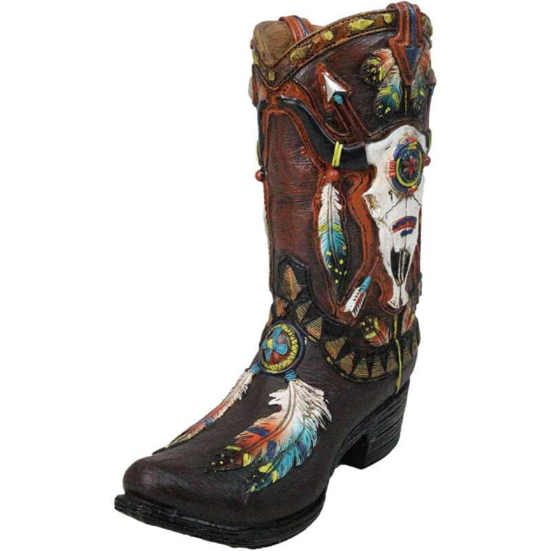 Porte-vase Southboy Turquoise Feathers