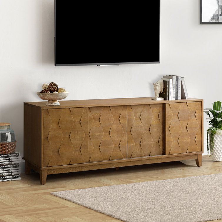 Sara 72'' Media Console for TVs up to 78" with 2 Drawers