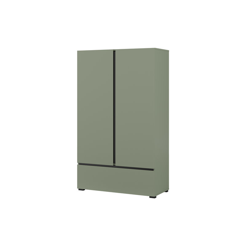 Rocko Laminate Wardrobe, Green, 150" H x 89" W x 40" D