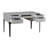 Solid Wood Top Metal Base Computer Desk