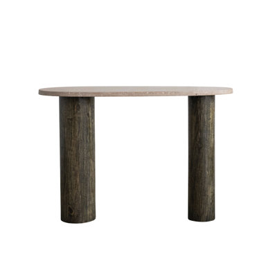 Metal And Wood Console Table