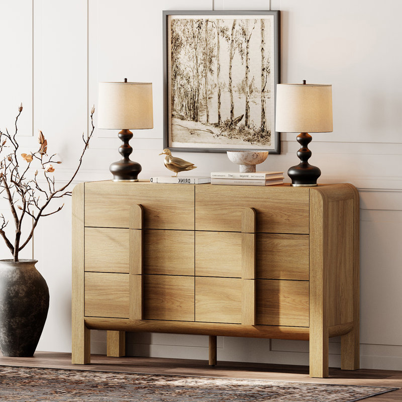 Armoire d'appoint en bois avec tiroirs 47,2 po Adora, Noyer