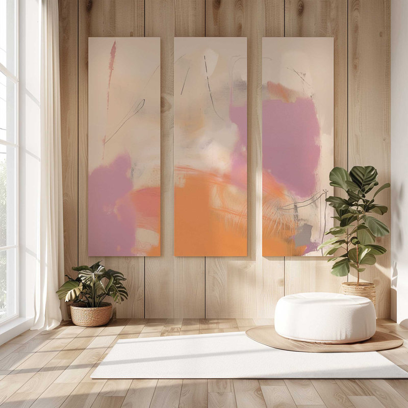 Cotton Candy Delight v2 | Impression sur toile 2 panneaux | Combiné, H 48 po x l 48 po