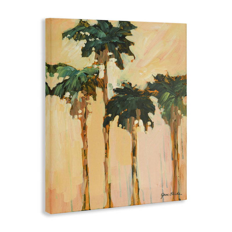 Shady Palms Impression Canvas Wall Art by Jane Slivka, 20" H x 16" W
