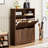 40" Tall Free Standing Shoes Storage Cabinet With 2 Flip Drawers-61207425