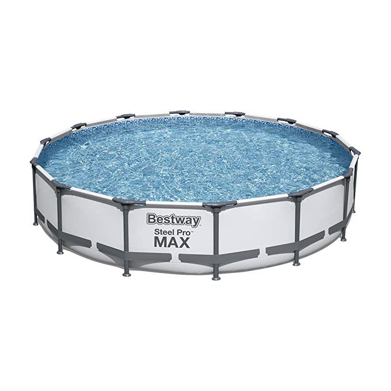 Steel Round Hard Sided Pool H x W x L, 84cm H x 427cm W x 427cm D