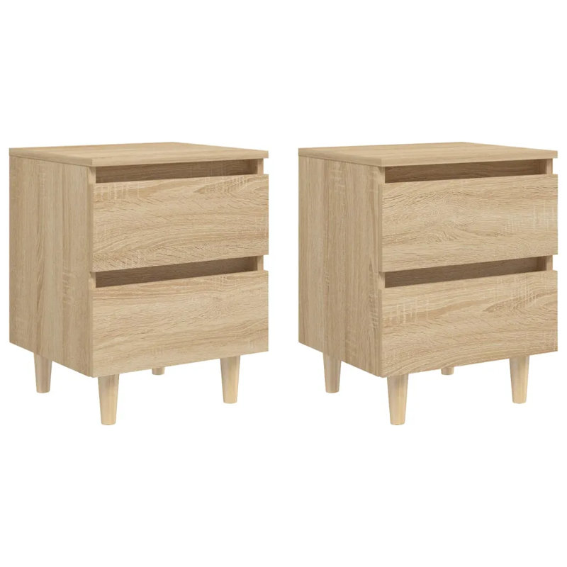 Sela 40cm W Bedside Table, Sonoma Oak