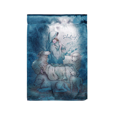 Silent Night Lustre House Flag