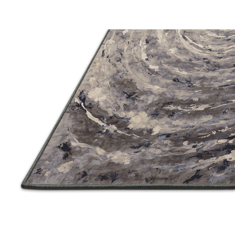 Tapis rose soyeux et moelleux, Carré 5 pi