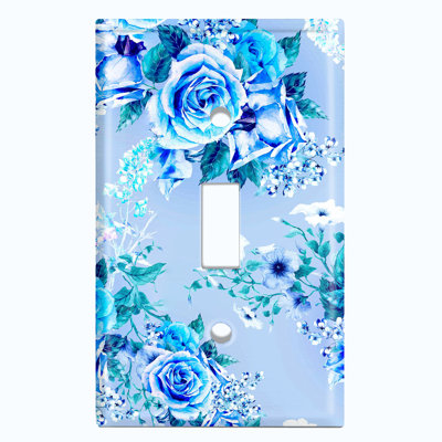Patterned 1 - Gang Toggle Light Switch Standard Wall Plate
