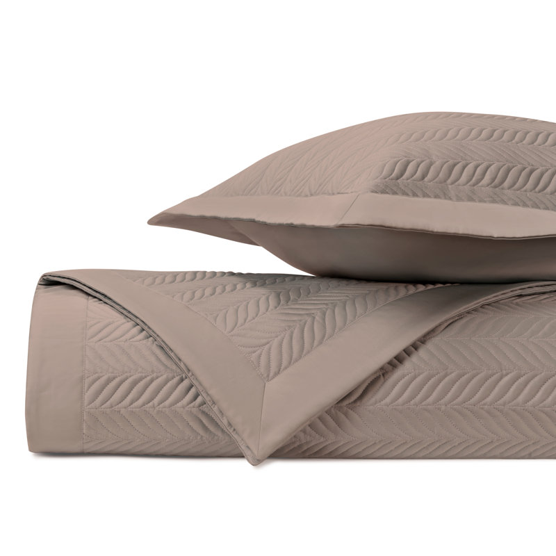 Egyptian Certified Cotton Coverlet Set, Mist Gray, Queen Coverlet + 2 Standard Shams