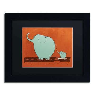 « ragement éléphant » par carla martell, art encadré