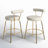 Kayson 25.5" Gold Swivel Upholstered Counter Stools-1129021423