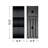 36" Bathroom Vanity With Striped Black Oak, White Ceramic Sink, -Oriented Design - Pre-Assembled Oak Look, Increased Storage U Shape-2010306467-2010306466