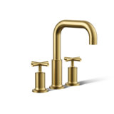 Purist Deck-Mount Bath Faucet Trim for High-Flow Valve with Cross Handles