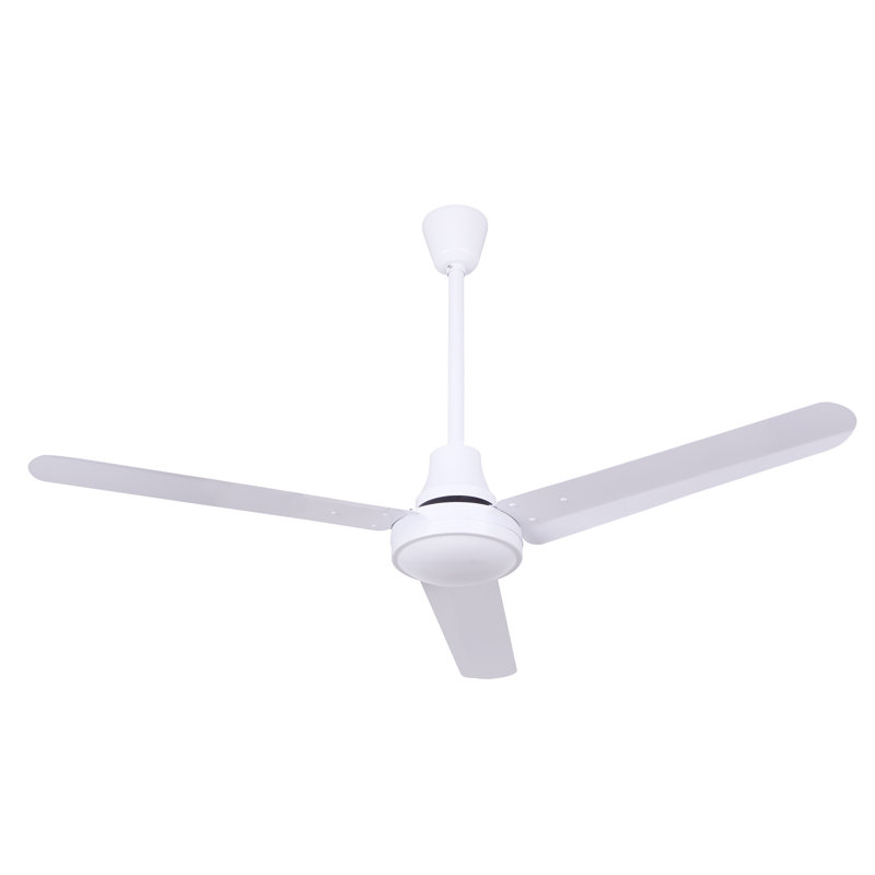 Ventilateur industriel DC résistant aux intempéries, 48", Blanc