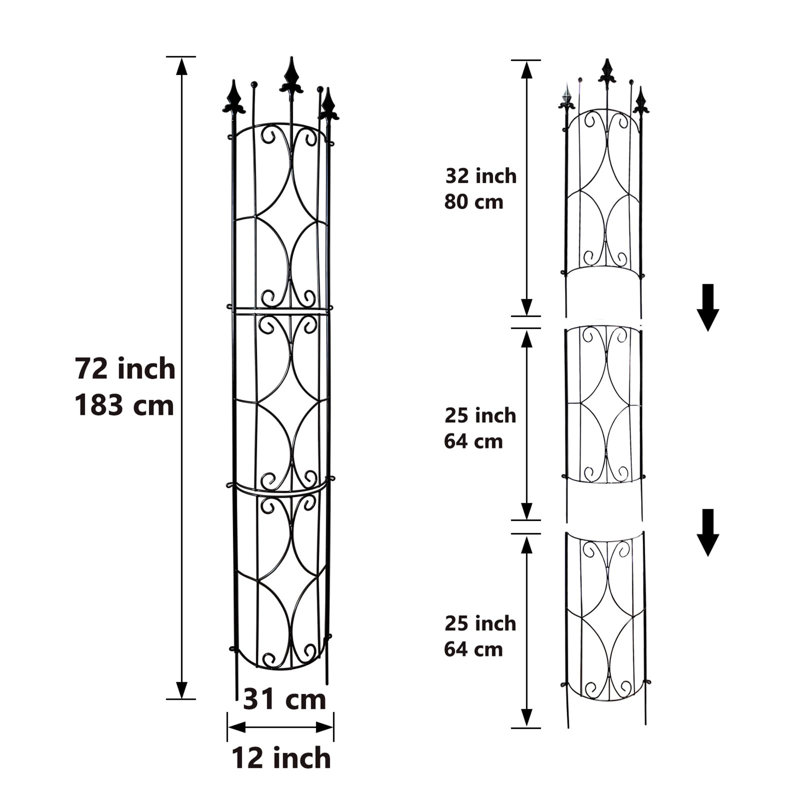 Dworman 10cm W Metal Lattice Panel