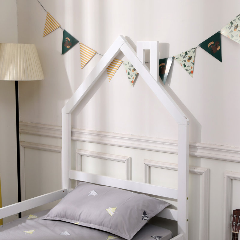Lucien 90 X 190cm Cabin Bed, White, No Mattress, With Trundle