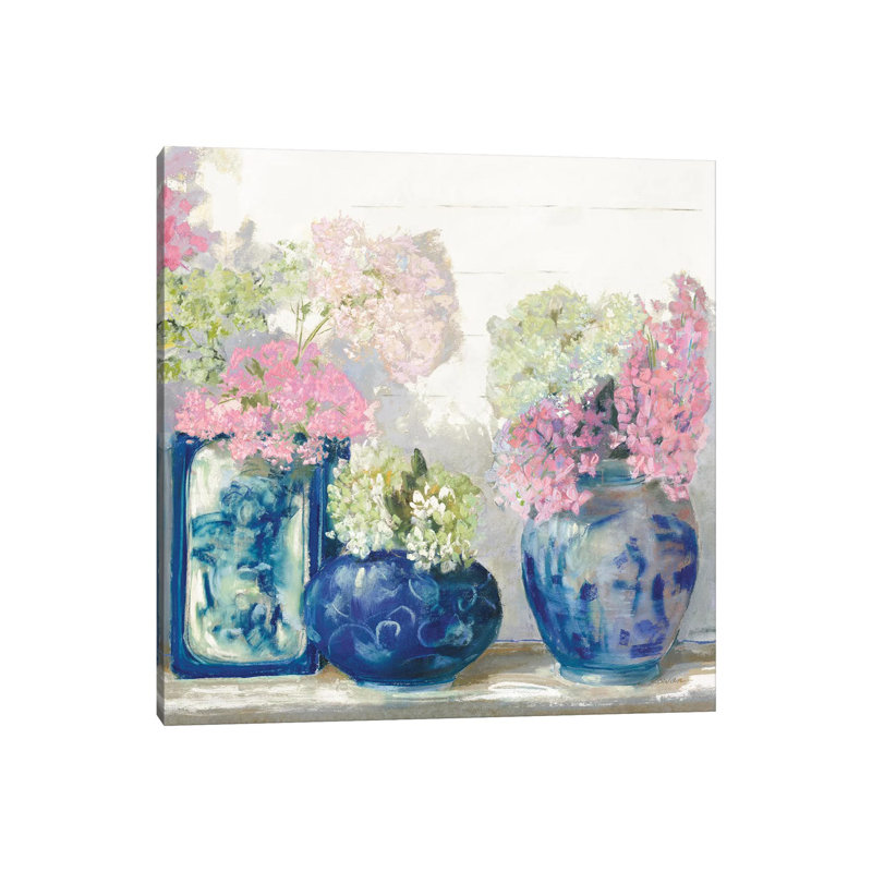 Ladys Mantle II Bright by Carol Rowan - Painting on Canvas, 66.04cm H x 66.04cm W x 3.81cm D, Wrapped Canvas