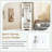 Corner Hall Tree With Shoe Bench, Versatile Entryway Coat Rack With 4 Hooks, Corner Cabinet With Adjustable Shelf For Hallway, Living Room-849286016