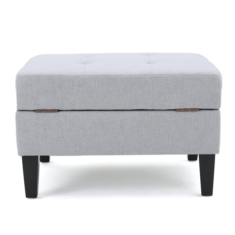 STORAGE OTTOMAN, Light Gray