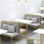 Banc rembourré en mélange de polyester-100076604