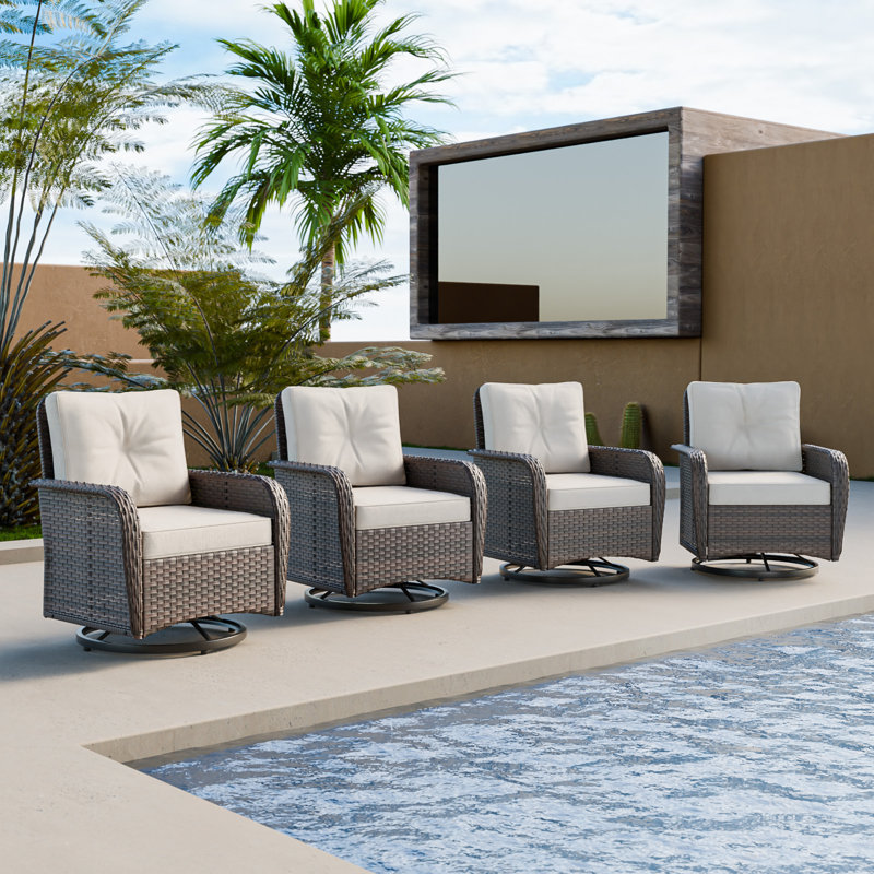 Wicker Outdoor Glider